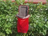 Sac de dormit pentru carucior Chicco, 98 cm, Rosu | Gri