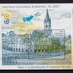 RO 2007 LP 1781 "Casa Luxemburg din Sibiu ", colita 409 ,MNH