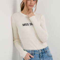 Miss Sixty pulover de lana femei, culoarea bej, light