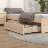 Sertare pentru pat, 2 buc., lemn masiv de pin, vidaXL