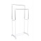 Suport dublu pentru umerase raft incaltaminte roti transport inaltime ajustabila 159-80-41 cm