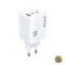 Incarcator Retea BWOO CDA147 65W 4.5A 1 x USB-A - 2 x USB-C Alb