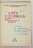 ARTA CULINARA , MICA ENCICLOPEDIE PRACTICA de M. GHEORGHE , G. GHEORGHE , G. COMNEA SENIATINSCHI , 1982 *EXEMPLAR RELEGAT