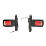 Set 2 lampi led pentru gabarit 12v-24v brat scurt , 3 fete luminoase