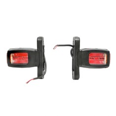 Set 2 lampi led pentru gabarit 12v-24v brat scurt , 3 fete luminoase