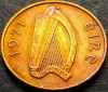 Moneda 1 PENCE - IRLANDA, anul 1971 * cod 4995 B, Europa