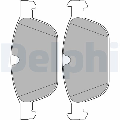 DELPHI LP2140 set placute frana,frana disc foto