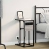 Noptiera vidaXL Sonoma Gri, 41.5x26x60.5 cm, Lemn Compozit, Raft, Design Modern, Noptiera Dormitor