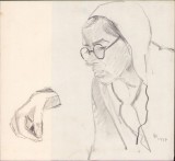 A1641 Schiță de Dimitrie &bdquo;Puiu&rdquo; Eitel, 1947, semnată