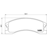 Placute frana Jeep Grand Cherokee 2 (Wj Wg) 09.98-09.05, Fata, BREMBO
