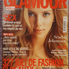 Revista Glamour nr 3, Ian 2007, 194 pagini, Scarlet Johansson, Medeea Marinescu