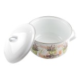 Cratita emailata cu capac 24cm 6lit Handy KitchenServ