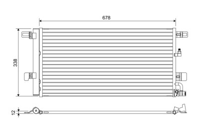 VALEO 822650 Condensator, climatizare foto