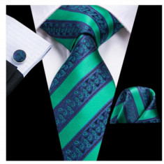Set cravata + batista + butoni - matase - model 50