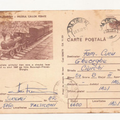 RF28 -Carte Postala- Bucuresti, muzeul cailor ferate, circulata 1977