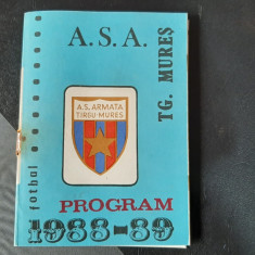 Caiet program ASA TG. Mures1988-1989