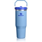 Stanley IceFlow&trade; Flip Straw 2.0 Tumbler sticlă termos din oțel inoxidabil Blue Sky 890 ml