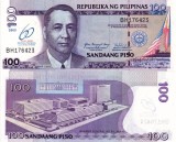 FILIPINE 100 piso 2009 COMEMORATIVA (BANCA CENTRALA 60 ANI) UNC!!!