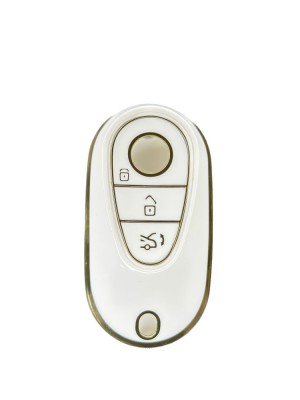 Husa de protectie Premium pentru cheie Mercedes-Benz, material TPU de inalta calitate, compatibila cu S-Class, C-Class, E-Class, G-Class, EQS, W223, W foto