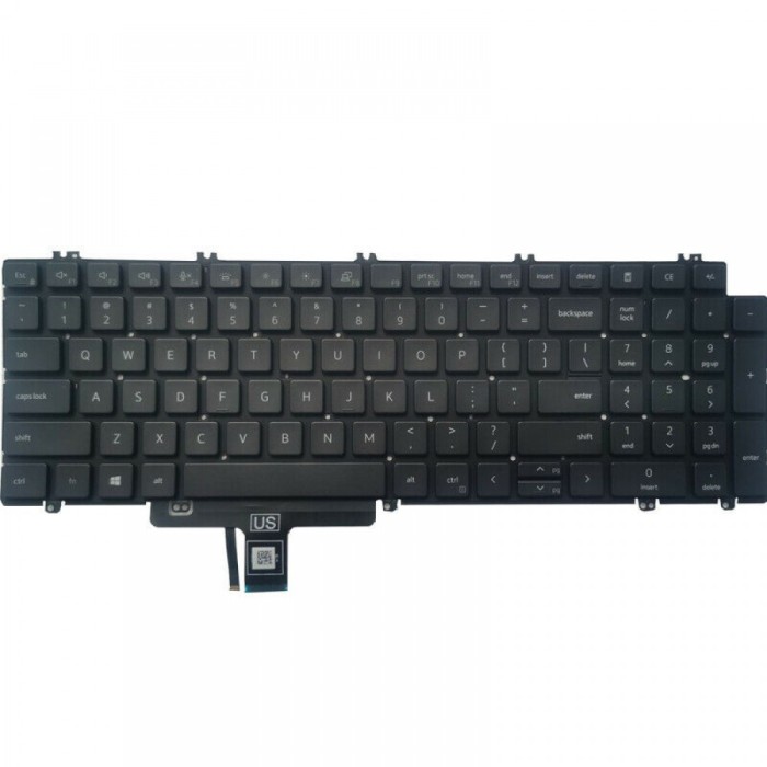 Tastatura Laptop, Dell, Latitude 3540, iluminata, layout US