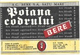 NI432 Etichetă bere Poiana codrului, 1994-1995, SC Bere SA Satu Mare