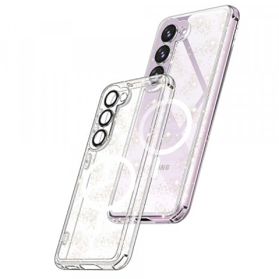 Husa MagSafe pentru Samsung Galaxy S23+ S916, Techsuit, SparkleSkin, Transparenta foto