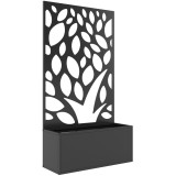 Outsunny Jardinieră metalică cu spalier, montare pe perete sau independent, jardinieră cu panou de protecție | Aosom Romania