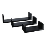 Set Rafturi din Lemn Wenge, 3 Piese &ndash; Design Modern si Functional pentru Orice Camera, General