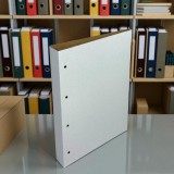 Coperta arhivare documente, pentru prindere alonje, cotor 4 cm, 22 x 31 cm, carton kraft, alb
