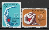 San Marino 1972 Mi 1013/14 MNH - Luna Mondiala a Inimii