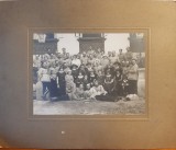 FOTOGRAFIE VECHE PE CARTON-MILITARI ROMANI SI CIVILI -ANII 20