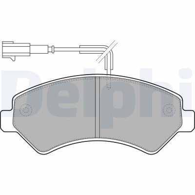 DELPHI LP1993 set placute frana,frana disc foto