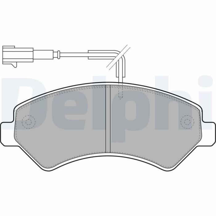 DELPHI LP1993 set placute frana,frana disc
