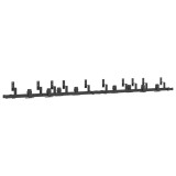 Cumpara ieftin Set feronerie pentru usi glisante, negru, 305 cm, otel