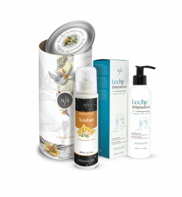 Pachet ingrijire faciala, Lapte demachiant 200 ml + Hidrolat de floare de portocal 200 ml, Nirvana Spa foto