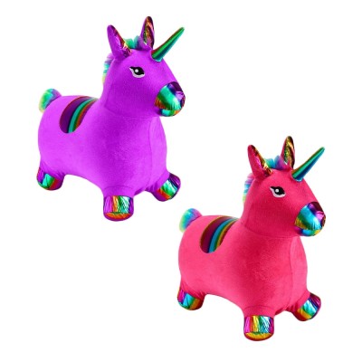 Unicorn din cauciuc, gonflabil, plusat foto