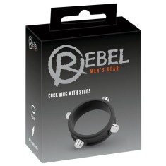 Inle flexibil pentru penis Cock Ring with Studs