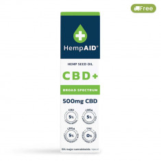 Ulei de canepa cu 500mg CBD 500mg CBDA 500mg CBGA, 10ml, HempAID