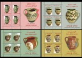 Ceramică Rom&acirc;nească - Oale și căni I (uzuale), minicoală de 4 timbre, 2007, nr. lista 1776a, MNH