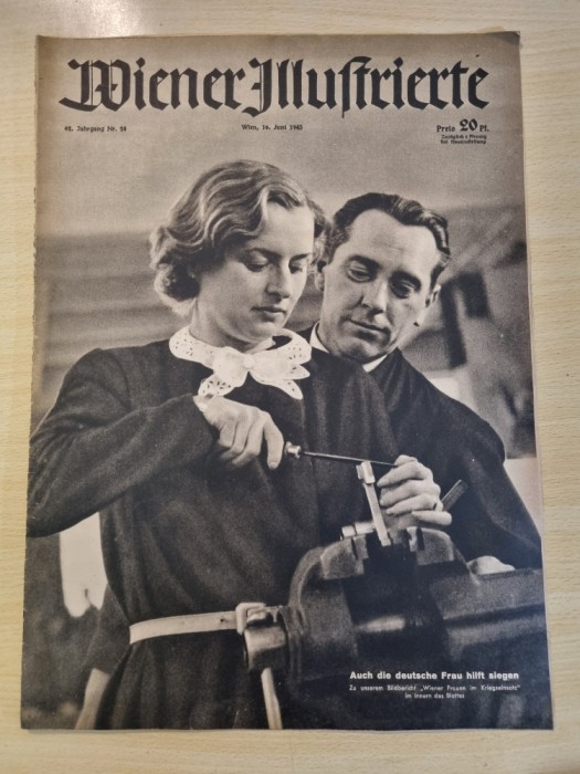 revista nazista austria 16 iunie 1943-art. foto de pe front, si art calusari