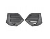 Grila bara protectie, spoiler Peugeot 2008/E-2008, 11.2019-01.2024, montare fata, stanga+dreapta, negru, textura; set (2 buc.); lateral, RapidAuto