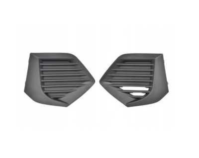 Grila bara protectie, spoiler Peugeot 2008/E-2008, 11.2019-01.2024, montare fata, stanga+dreapta, negru, textura; set (2 buc.); lateral, RapidAuto foto