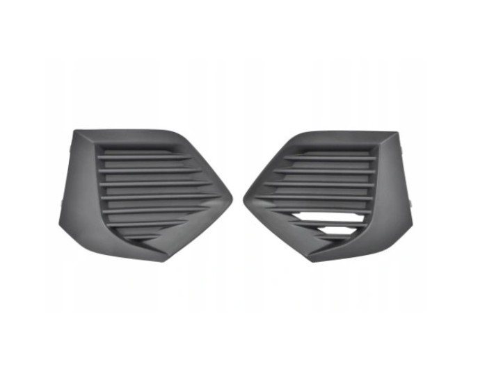 Grila bara protectie, spoiler Peugeot 2008/E-2008, 11.2019-01.2024, montare fata, stanga+dreapta, negru, textura; set (2 buc.); lateral, RapidAuto