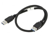 Cablu USB 3.0 A-A nichelat 0,5m PVC