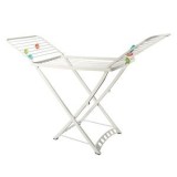 Uscator de rufe mare din plastic alb cu 4 cleme pentru sosete, CMCLASS