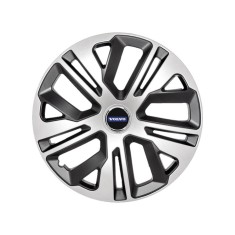 Set 4 Capace Roti, model 15 Inchi (R15) Raven Gri-Negru, Compatibile Cu Volvo