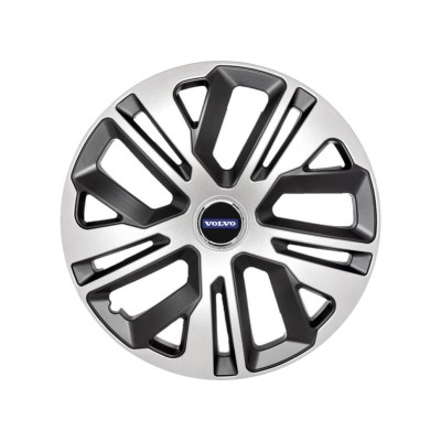 Set 4 Capace Roti, model 16 Inchi (R16) Raven Gri-Negru, Compatibile Cu Volvo foto