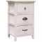 vidaXL Dulap lateral, 35 x 25 x 57 cm, lemn de paulownia 284076