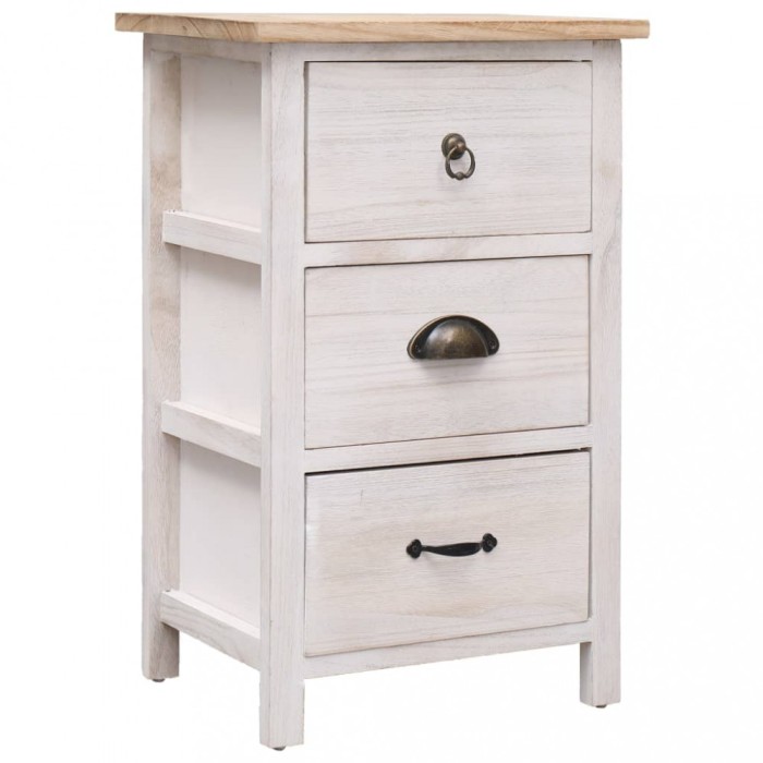 vidaXL Dulap lateral, 35 x 25 x 57 cm, lemn de paulownia 284076