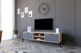 Cumpara ieftin Comoda TV Nost - Sapphire Oak, Antracite